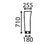 szyba do ciągnika Kubota - przednia dolna prawa W233670520