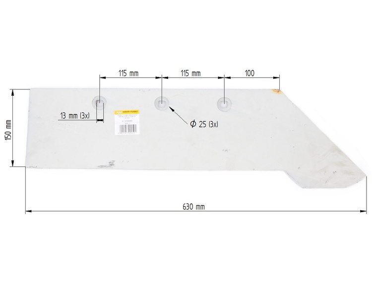 Lemiesz z dziobem pług Unia Atlas AS0184 Waryński