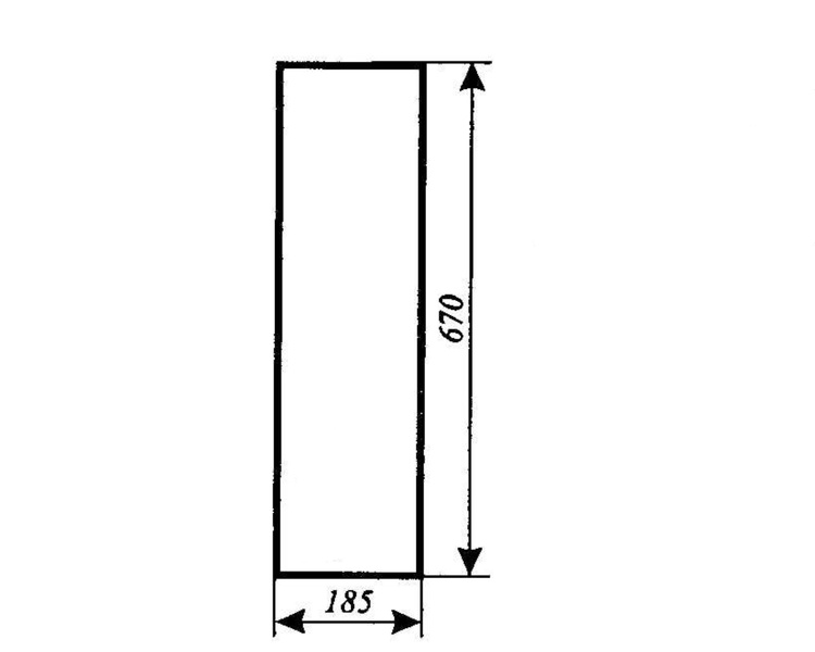 szyba do ciągnika C-330, C-360 kabina Naglak Koźmin - przednia dolna ver.I (lewa, prawa) (783)