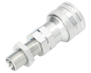 Szybkozłącze hydrauliczne gniazdo z eliminatorem ciśnienia long M18x1.5 gwint zewnętrzny EURO