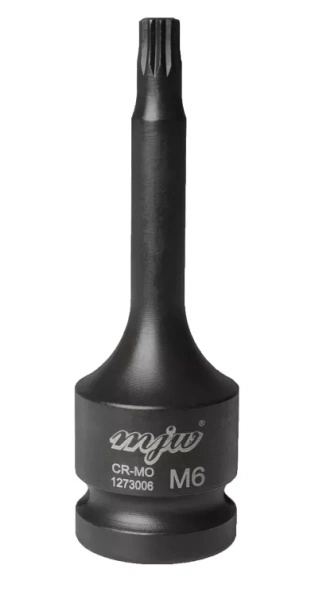 Nasadka udarowa trzpieniowa 1/2" długa SPLINE M6 MJW