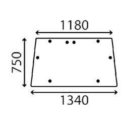 szyba Landini - przednia 3540848M1 (3100)