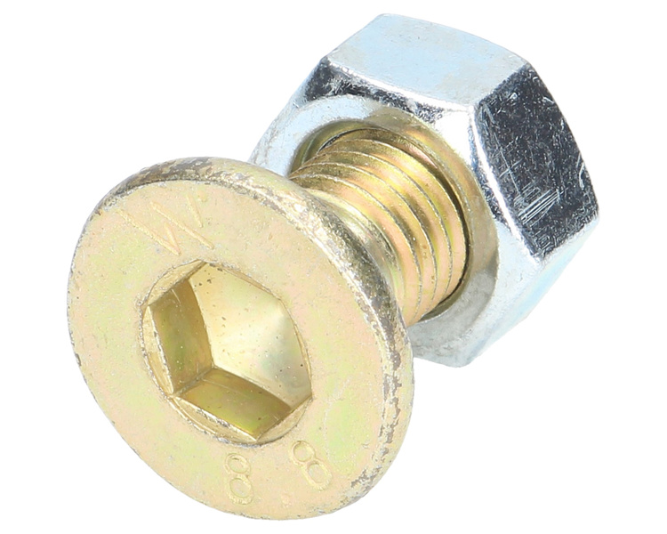 Śruba kpl. M12x30 - imbus 10 DIN7991 Waryński 