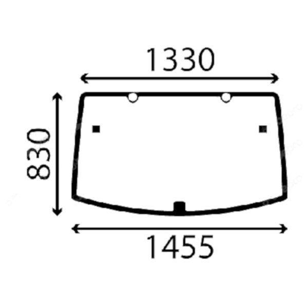 szyba do ciągnika John Deere - tylna AL212195 (4540)