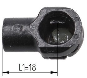 końcówka siłownika gazowego 18mm, M8, 10mm