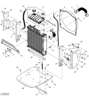 zbiornik wyrównawczy chłodnicy John Deere RE212359