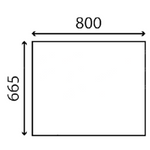 szyba Case, Fermec - przednia dolna 6012185M1 (4133)