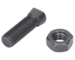 Śruba kpl. płużna oval z dwóch stron ścięta M14x48 mm kl.12.9 zastosowanie Vogel & Noot Waryński M14X48OV2VN