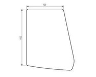 szyba koparka Liebherr - boczna prawa przednia 10295194 (2865)