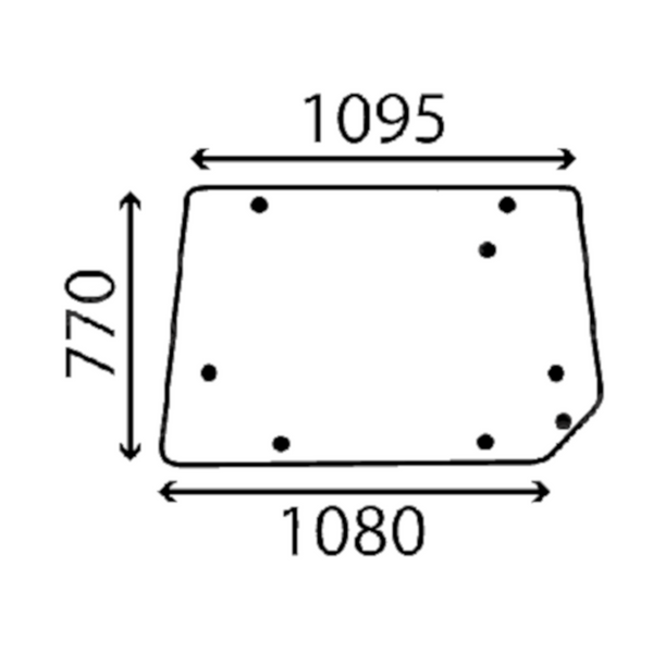 szyba - tylna 3900774M91 (3158)