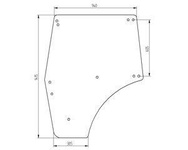 szyba Renault - drzwi 6005012168 (2873)