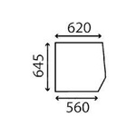 szyba Massey Ferguson - boczna 3101826M1 (5345)
