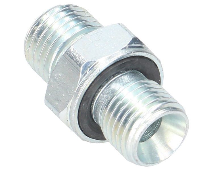 Złącze hydrauliczne proste BB (przyłączka) M14x1.5 (08L) x 1/4" BSP z uszczelnieniem XGE08LR-1/4"ED (G1/4ED14) Waryński 