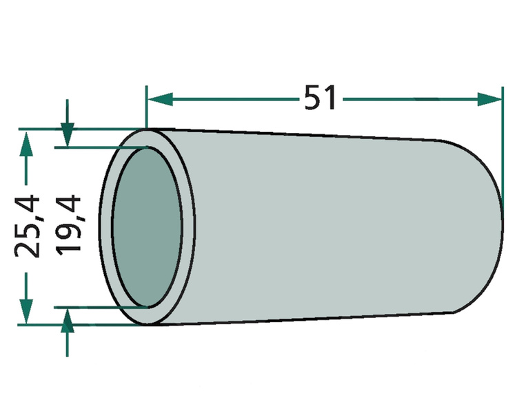 Tuleja redukcyjna fi 19,4/25,4 C=51 kat. 1-2