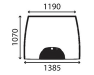szyba do ciągnika Kubota - przednia 3J080-10020