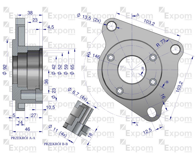 Głowica rozrusznika typu Magneton 9142765 Blue Line EXPOM KWIDZYN