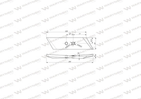 Dłuto nakładka lemiesza lewa Kverneland 063090 Waryński
