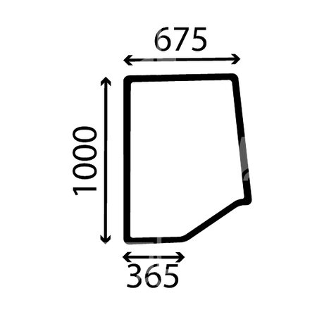  szyba CASE Magnum 7110 7120 7130 7140 - drzwi lewa 1340194C1 (1157)