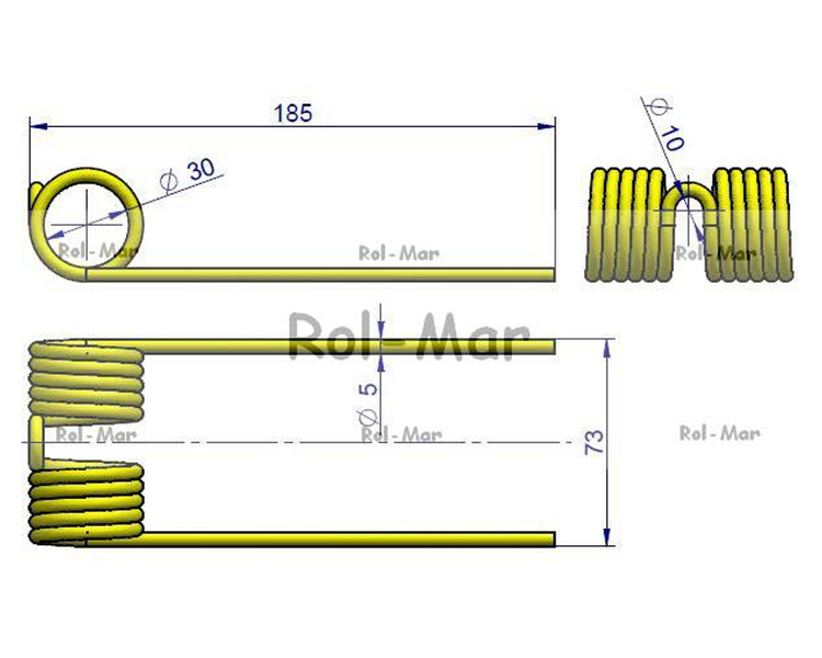 Palec podbieracza prasa John Deere CC32965 Waryński