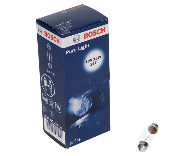 żarówka BOSCH 12V 15W SV8,5-8 267 Pure Light