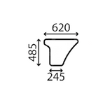 szyba Bobcat, Doosan, Yanmar - drzwi dolna EK1026-099A, 7005051, K1026099A
