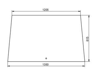 szyba do ciągnika Case - przednia 3223750R1 (1418)