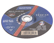 Tarcza ściernica do metalu i stali nierdzewnej Norton Vulcan 180x3.2x22.2mm