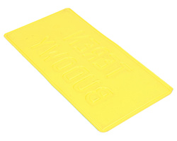 Tablica ostrzegawcza metalowa Teren Budowy zielona 28x14 cm