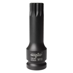 Nasadka udarowa trzpieniowa 1/2" długa SPLINE M18 MJW