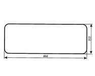 szyba do ciągnika C-330 kabina Chojnów II - tylna w plandece (98)