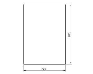szyba ładowarka teleskopowa Manitou - przednia 549687 (2623)