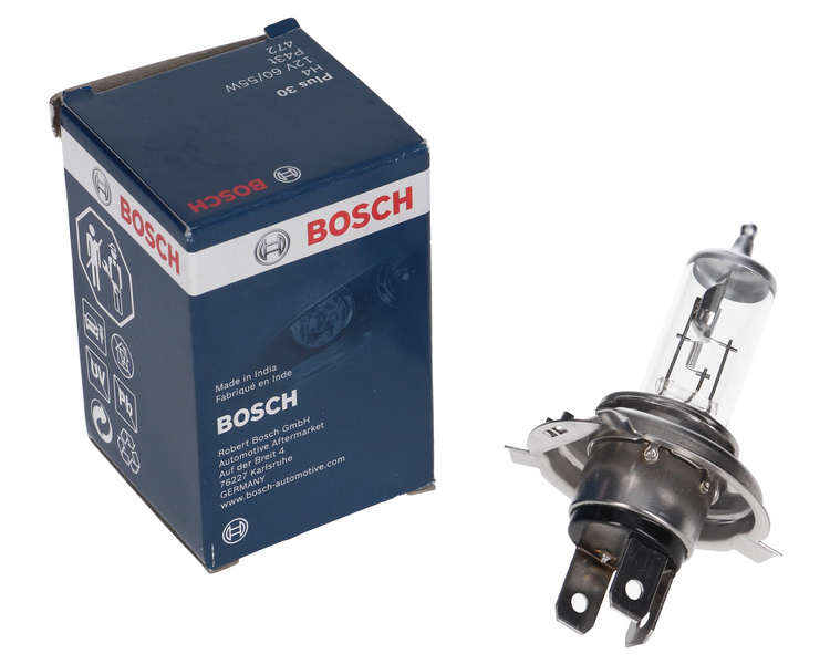 żarówka BOSCH H4 12V 60/55W P43t 472 Plus 30