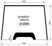 szyba MF serie 4200 - przednia zielona (2304)