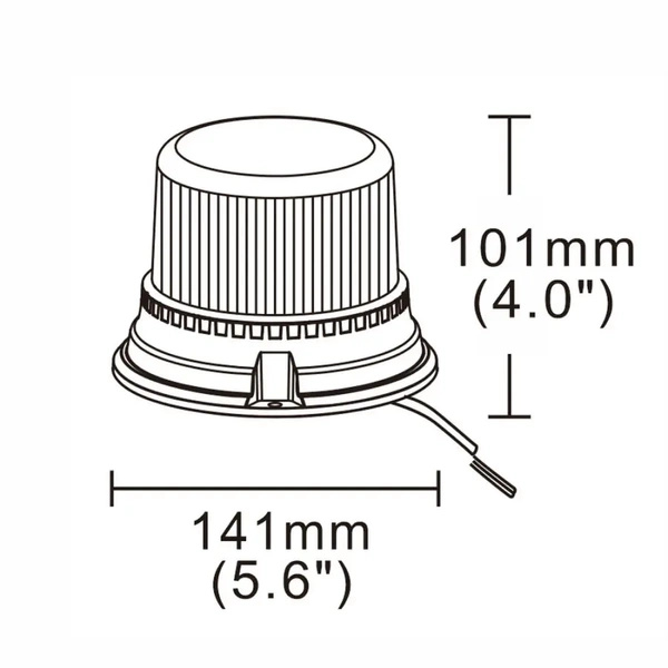 lampa błyskowa ostrzegawcza LED 12/24V na magnes ALR0037 Kamar