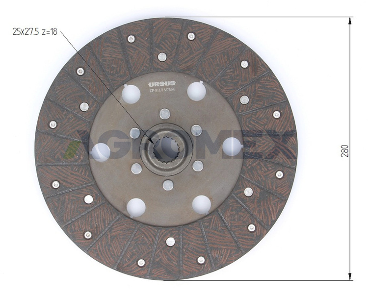 Tarcza sprzęgła C-360 Ostrówek oryginał Ursus 46611010