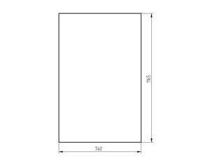 szyba ładowarka teleskopowa Manitou - przednia 182353S (3051)