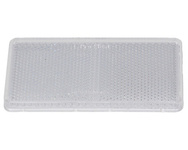odblask biały prostokątny przyklejany 105x55mm