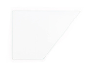 szyba do ciągnika T25 A2 kabina Sokółka - drzwi dół prawe stałe (500)