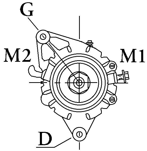 alternator HC Cargo 111355 Komatsu, JCB, Fendt 14V 65A