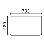 szyba Case - przednia dolna 72275369 (3489)