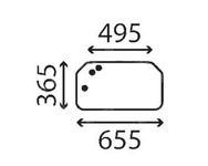 szyba Bobcat - tylna 6719317