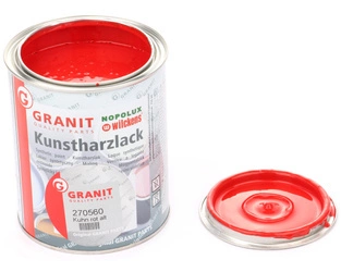 lakier, farba do maszyn RAL 3020 czerwień ostrzegawcza 2,5l Wilckens Granit