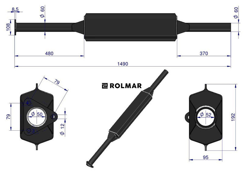 Tłumik emaliowany C-385 Ursus 80014170 Rolmar