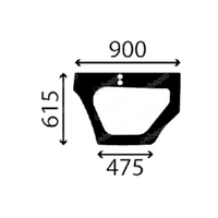 szyba Kobelco, New Holland - drzwi dolna lewa YN51C01096P1, 87333378, YN02C01561P1 (5338)