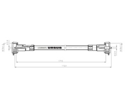 Linka - Licznik MTG L-1723mm C-385 4 CYL. 15020 886609 ORYGINAŁ URSUS