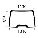 szyba przednia stała New Holland T, TSA, Case Maxxum 82030483 (1259)