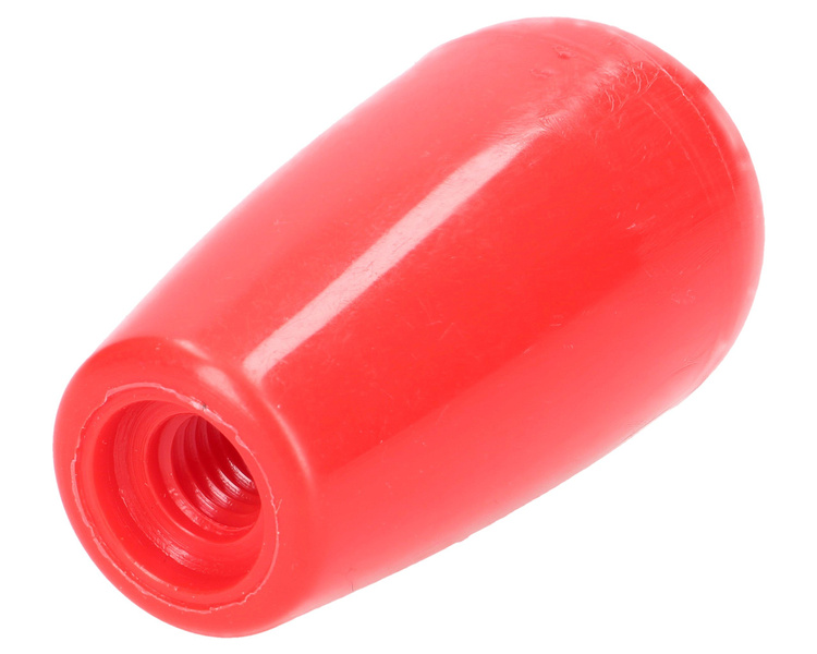 gałka dźwigni wydłużona 52mm, M8 czerwona