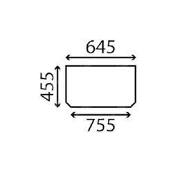 szyba Hitachi - przednia dolna 4684423 (5343)