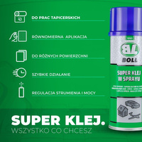 BOLL super klej uniwersalny w sprayu 400ml