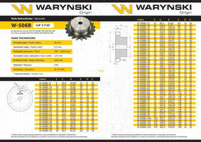 Koło zębate hartowane z kołnierzem 24B-1 (R1 1.1/2) Z-24 Waryński